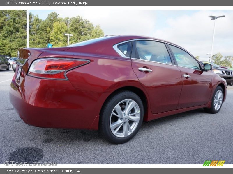 Cayenne Red / Beige 2015 Nissan Altima 2.5 SL