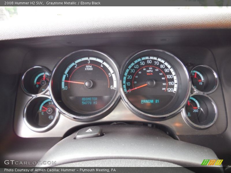  2008 H2 SUV SUV Gauges