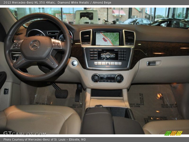 Diamond White Metallic / Almond Beige 2013 Mercedes-Benz ML 350 4Matic