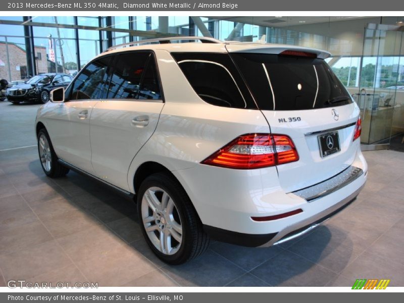 Diamond White Metallic / Almond Beige 2013 Mercedes-Benz ML 350 4Matic