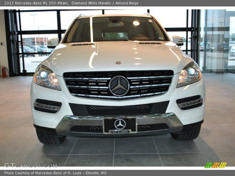 Diamond White Metallic / Almond Beige 2013 Mercedes-Benz ML 350 4Matic