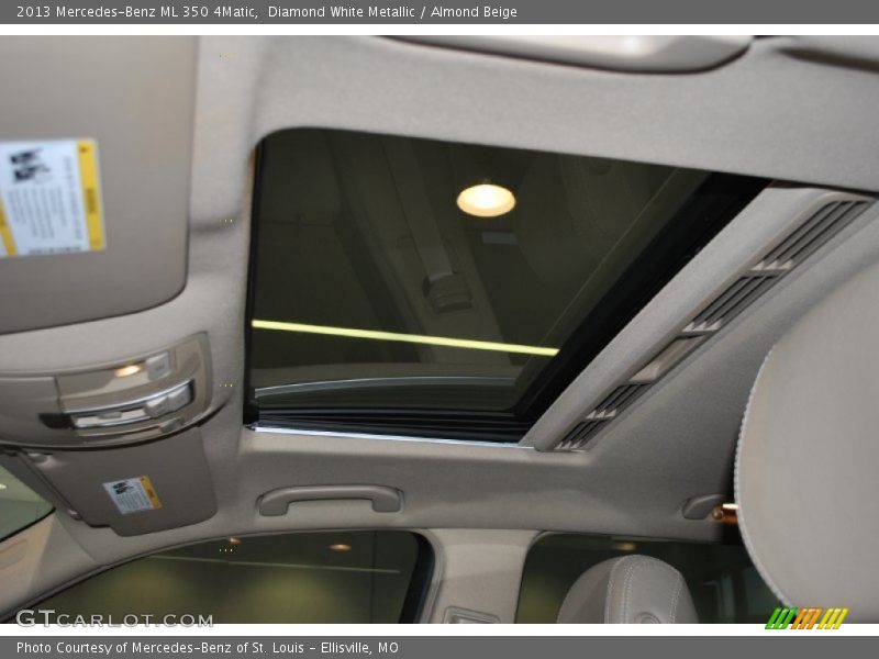 Diamond White Metallic / Almond Beige 2013 Mercedes-Benz ML 350 4Matic
