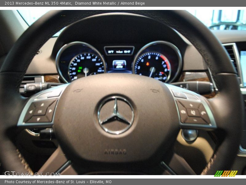 Diamond White Metallic / Almond Beige 2013 Mercedes-Benz ML 350 4Matic