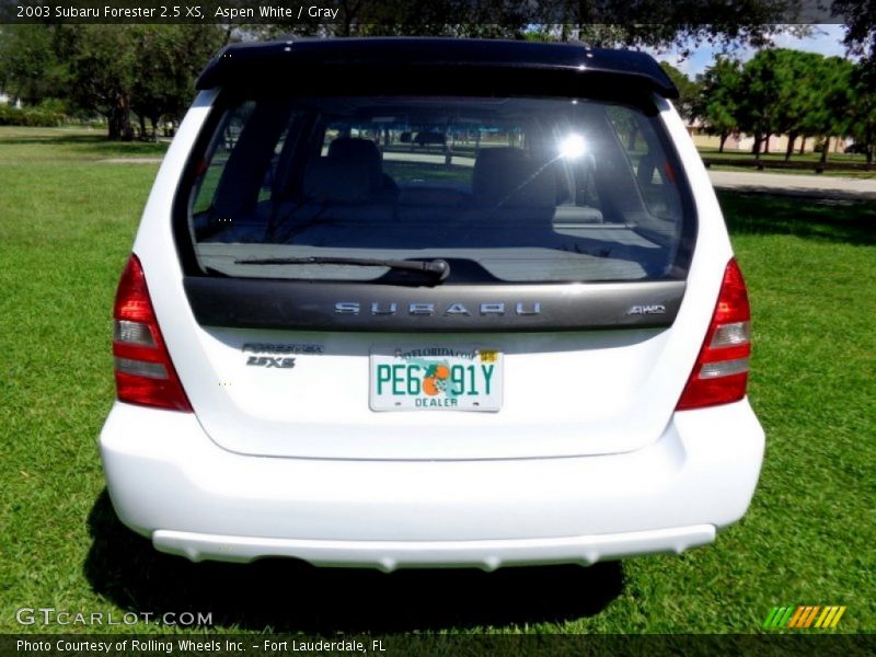 Aspen White / Gray 2003 Subaru Forester 2.5 XS