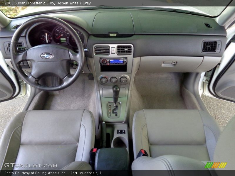 Aspen White / Gray 2003 Subaru Forester 2.5 XS