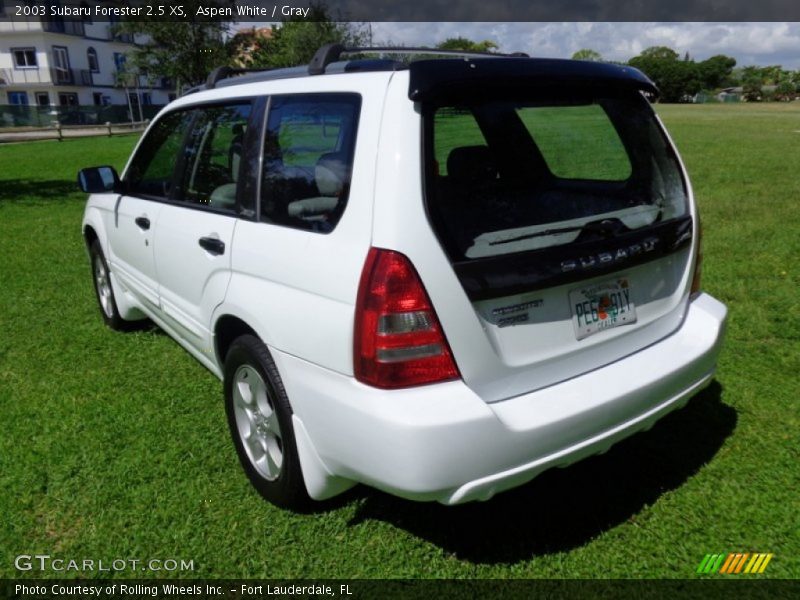 Aspen White / Gray 2003 Subaru Forester 2.5 XS
