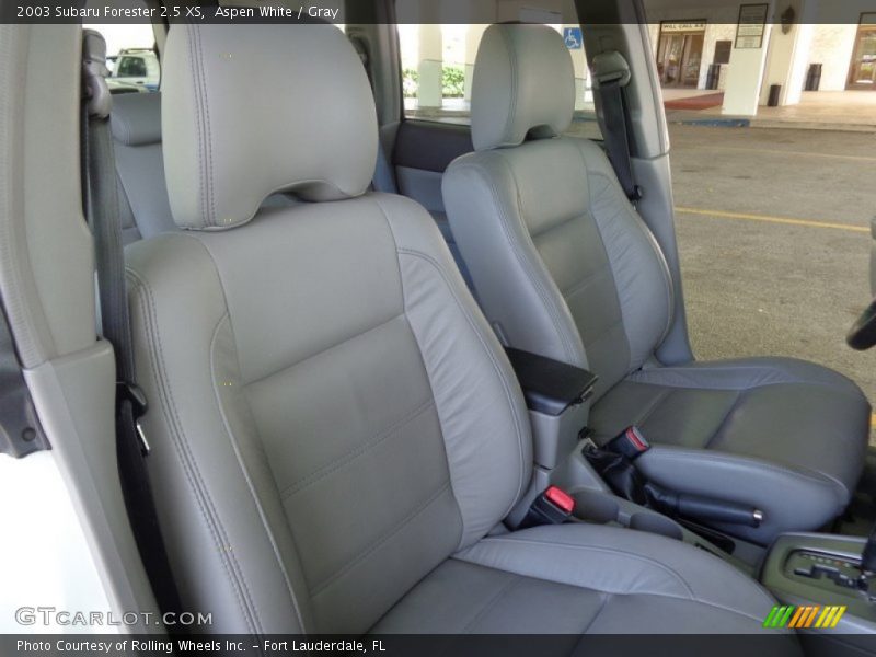 Aspen White / Gray 2003 Subaru Forester 2.5 XS