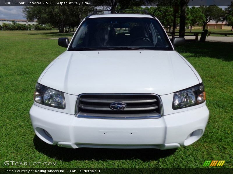 Aspen White / Gray 2003 Subaru Forester 2.5 XS