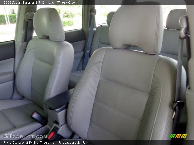 Aspen White / Gray 2003 Subaru Forester 2.5 XS