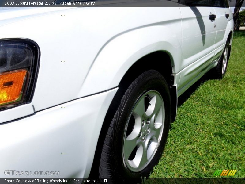 Aspen White / Gray 2003 Subaru Forester 2.5 XS
