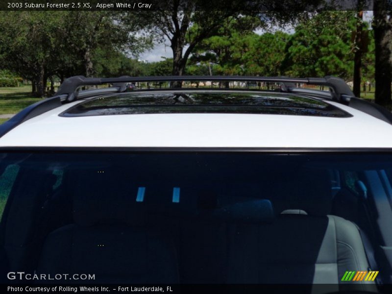Aspen White / Gray 2003 Subaru Forester 2.5 XS