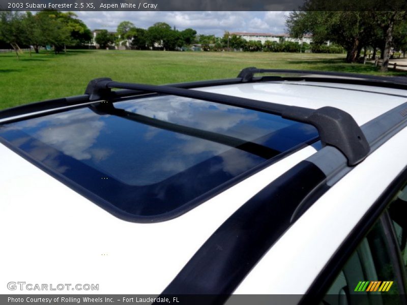 Aspen White / Gray 2003 Subaru Forester 2.5 XS