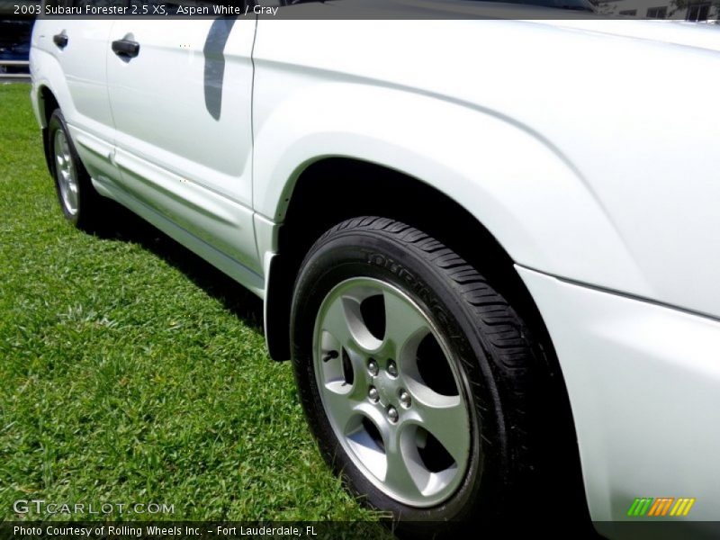 Aspen White / Gray 2003 Subaru Forester 2.5 XS