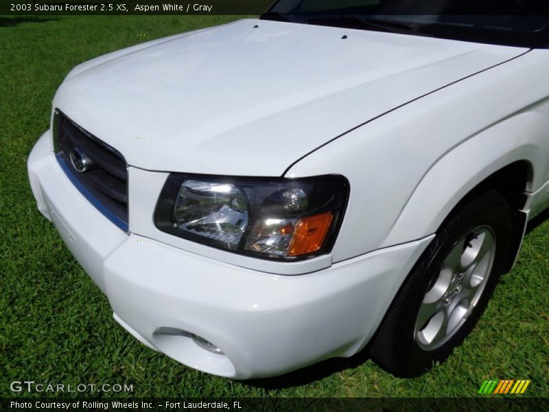 Aspen White / Gray 2003 Subaru Forester 2.5 XS
