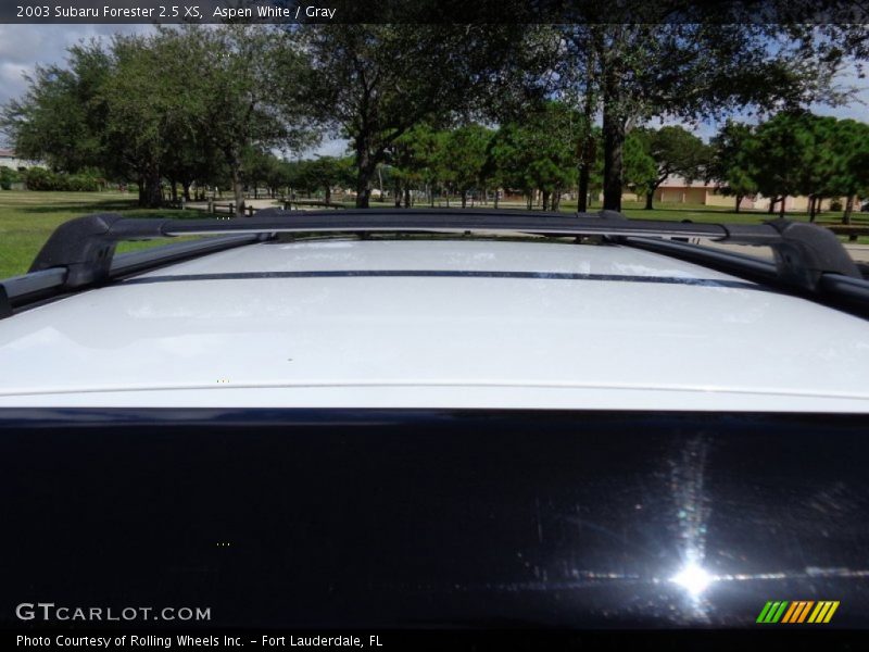 Aspen White / Gray 2003 Subaru Forester 2.5 XS