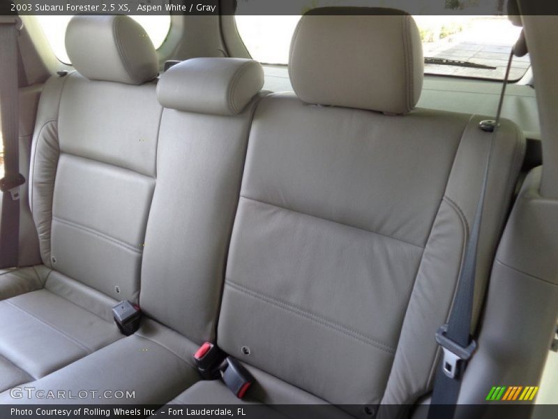 Aspen White / Gray 2003 Subaru Forester 2.5 XS