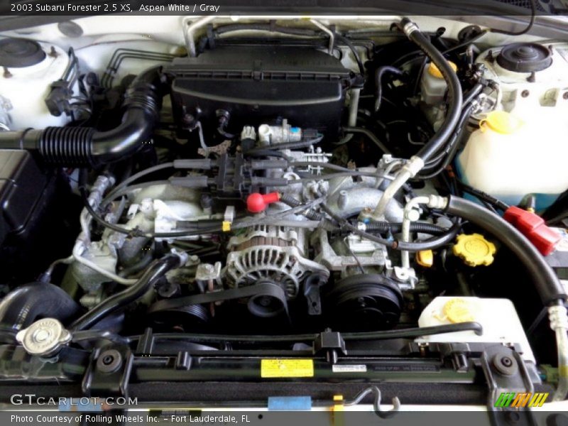 Aspen White / Gray 2003 Subaru Forester 2.5 XS