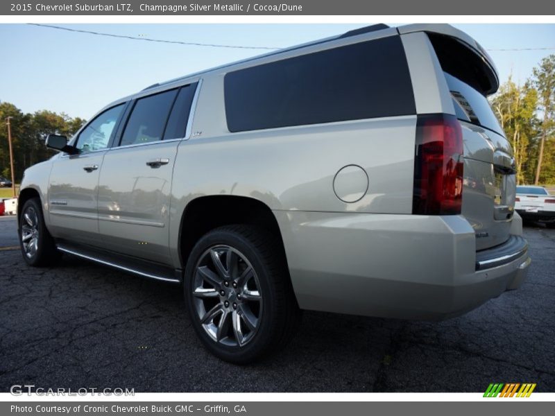 Champagne Silver Metallic / Cocoa/Dune 2015 Chevrolet Suburban LTZ