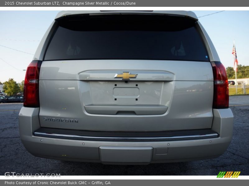 Champagne Silver Metallic / Cocoa/Dune 2015 Chevrolet Suburban LTZ