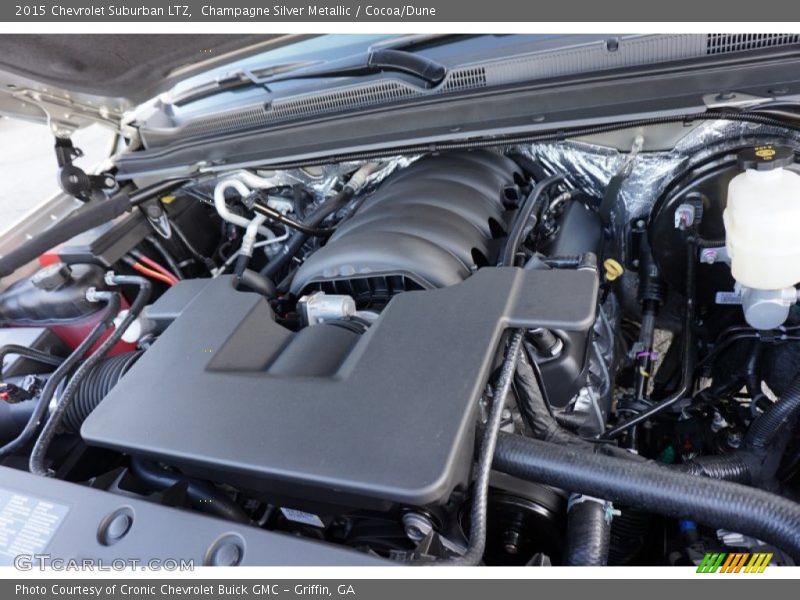 Champagne Silver Metallic / Cocoa/Dune 2015 Chevrolet Suburban LTZ
