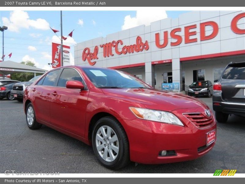Barcelona Red Metallic / Ash 2007 Toyota Camry LE V6