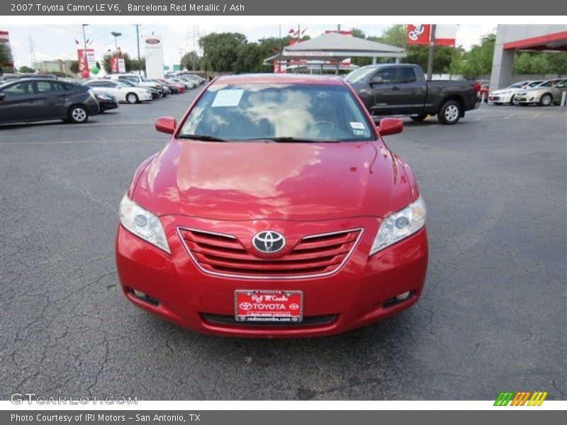 Barcelona Red Metallic / Ash 2007 Toyota Camry LE V6