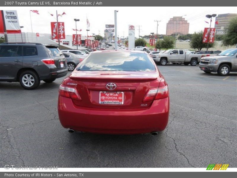 Barcelona Red Metallic / Ash 2007 Toyota Camry LE V6