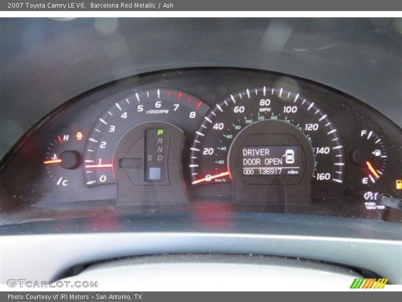 Barcelona Red Metallic / Ash 2007 Toyota Camry LE V6