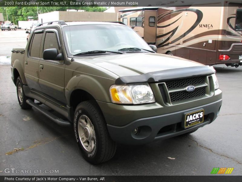 Estate Green Metallic / Medium Pebble 2003 Ford Explorer Sport Trac XLT