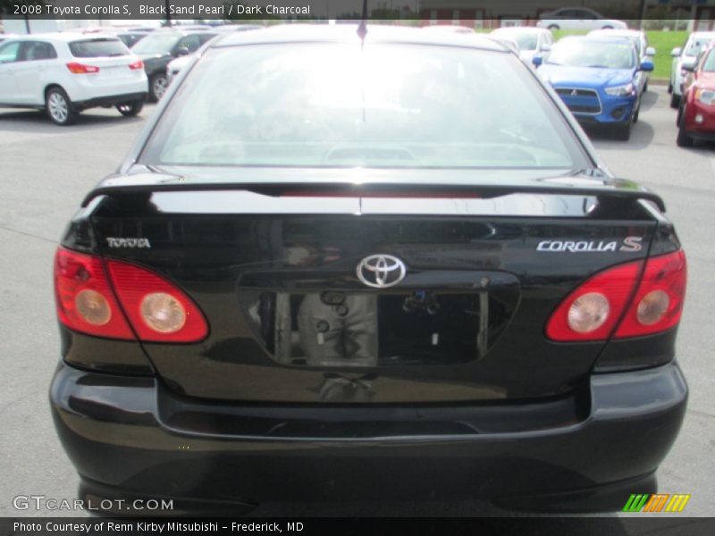 Black Sand Pearl / Dark Charcoal 2008 Toyota Corolla S