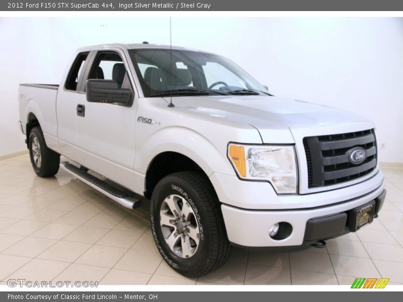 Ingot Silver Metallic / Steel Gray 2012 Ford F150 STX SuperCab 4x4