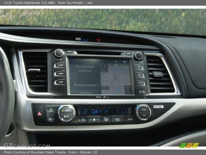 Silver Sky Metallic / Ash 2015 Toyota Highlander XLE AWD