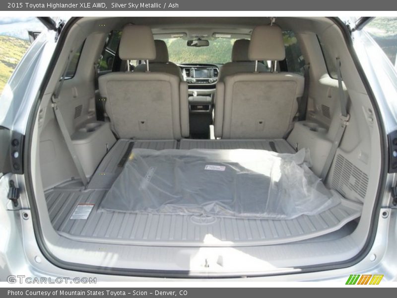 Silver Sky Metallic / Ash 2015 Toyota Highlander XLE AWD