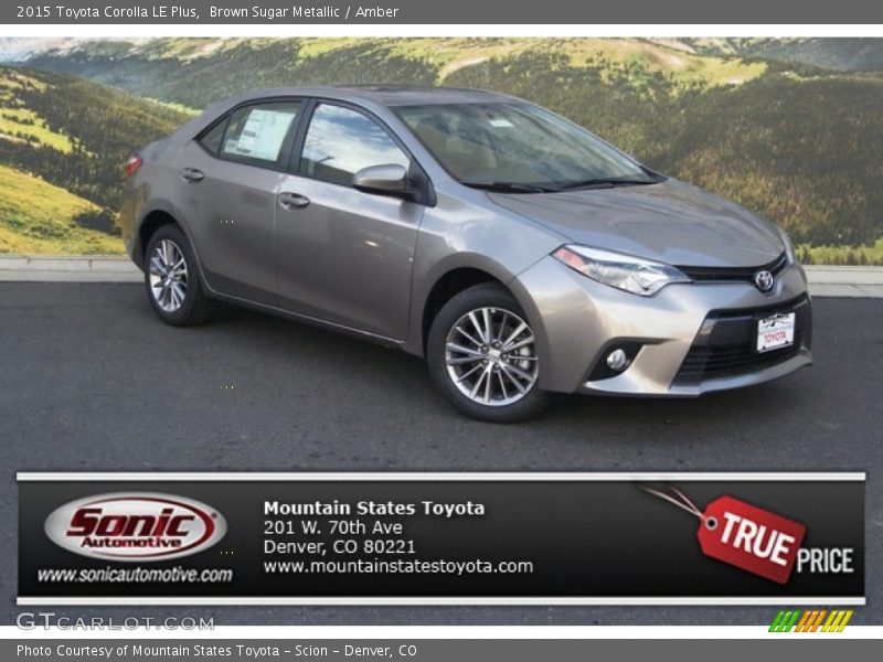 Brown Sugar Metallic / Amber 2015 Toyota Corolla LE Plus