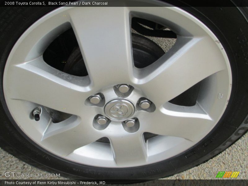 Black Sand Pearl / Dark Charcoal 2008 Toyota Corolla S