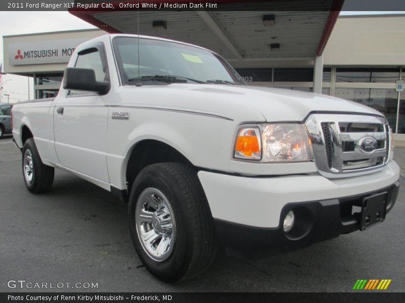 Oxford White / Medium Dark Flint 2011 Ford Ranger XLT Regular Cab