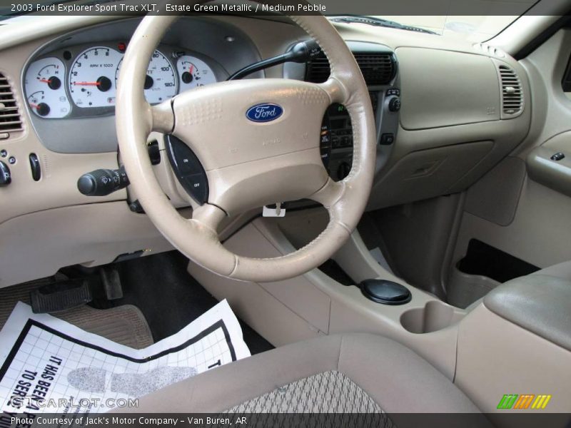 Estate Green Metallic / Medium Pebble 2003 Ford Explorer Sport Trac XLT