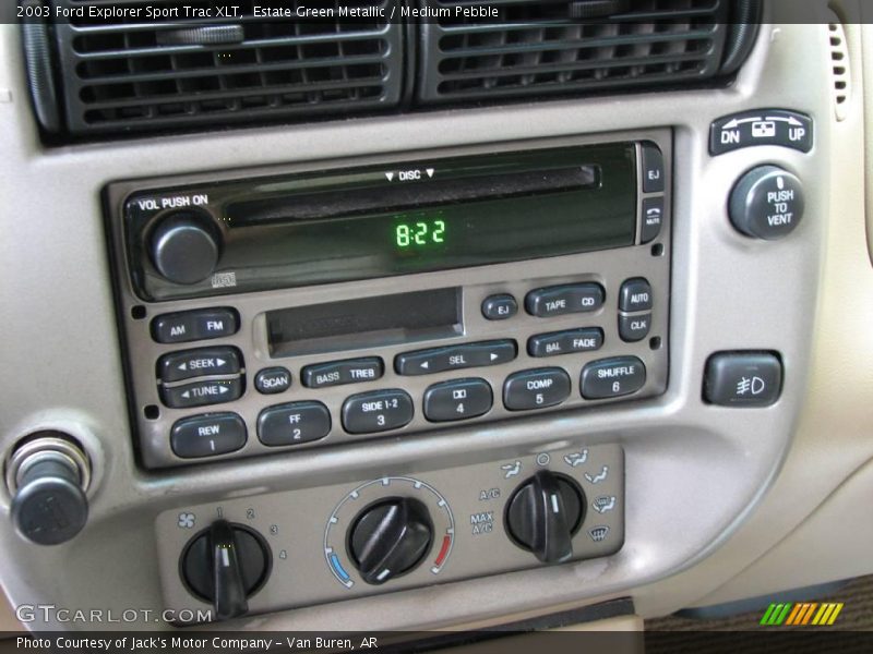 Estate Green Metallic / Medium Pebble 2003 Ford Explorer Sport Trac XLT