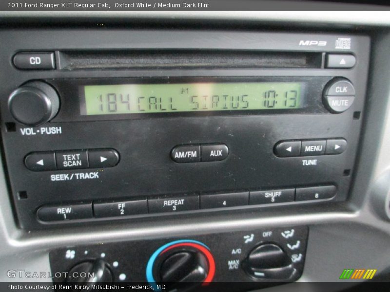 Oxford White / Medium Dark Flint 2011 Ford Ranger XLT Regular Cab