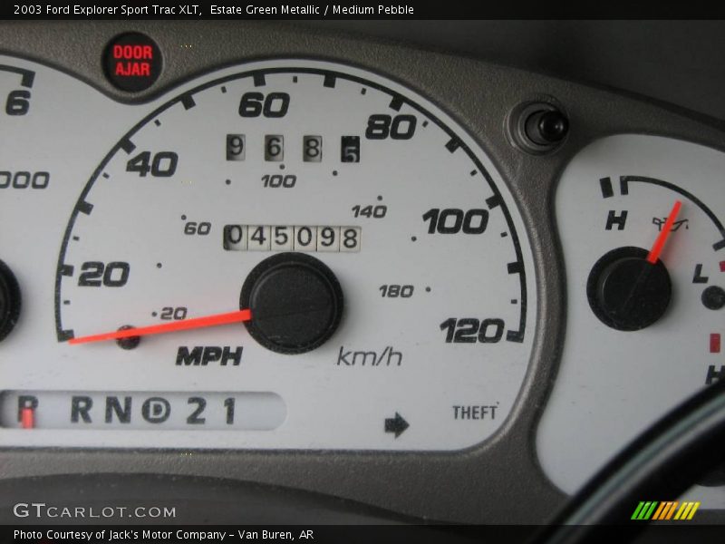 Estate Green Metallic / Medium Pebble 2003 Ford Explorer Sport Trac XLT