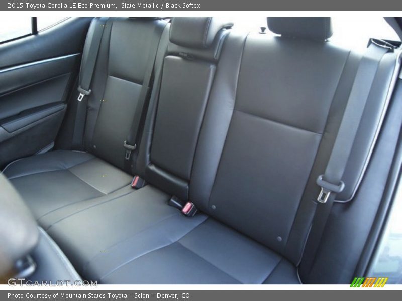 Slate Metallic / Black Softex 2015 Toyota Corolla LE Eco Premium