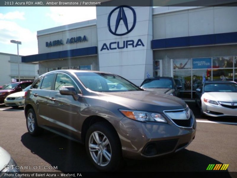 Amber Brownstone / Parchment 2013 Acura RDX AWD