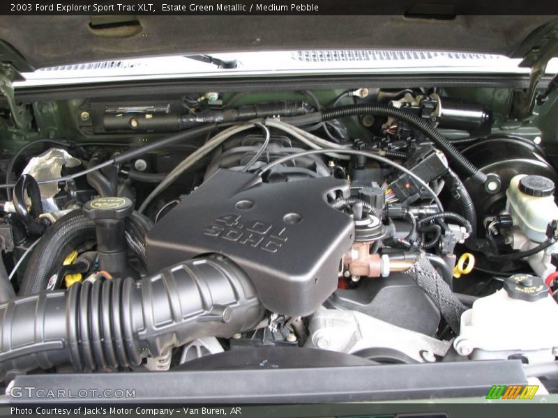 Estate Green Metallic / Medium Pebble 2003 Ford Explorer Sport Trac XLT