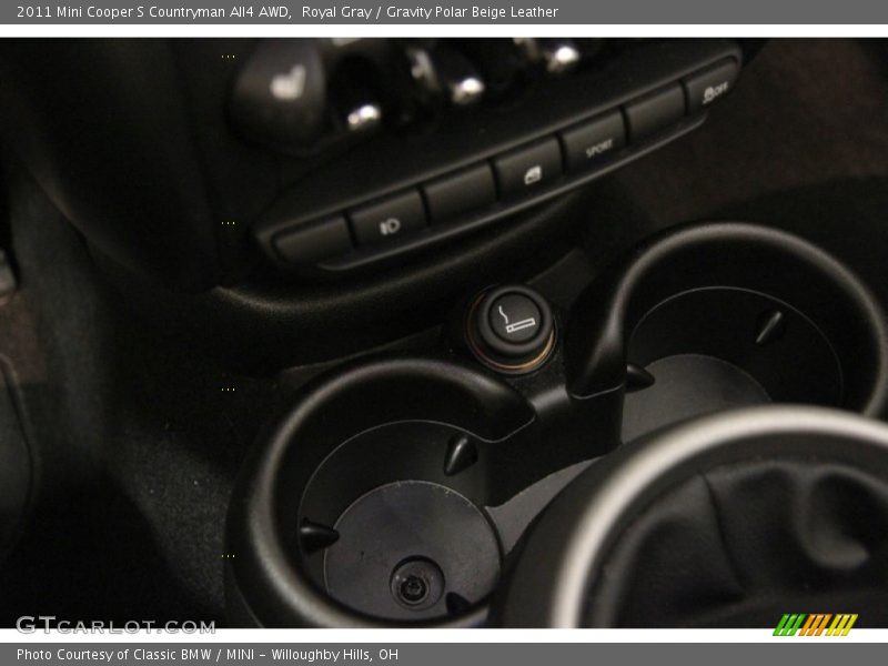 Royal Gray / Gravity Polar Beige Leather 2011 Mini Cooper S Countryman All4 AWD