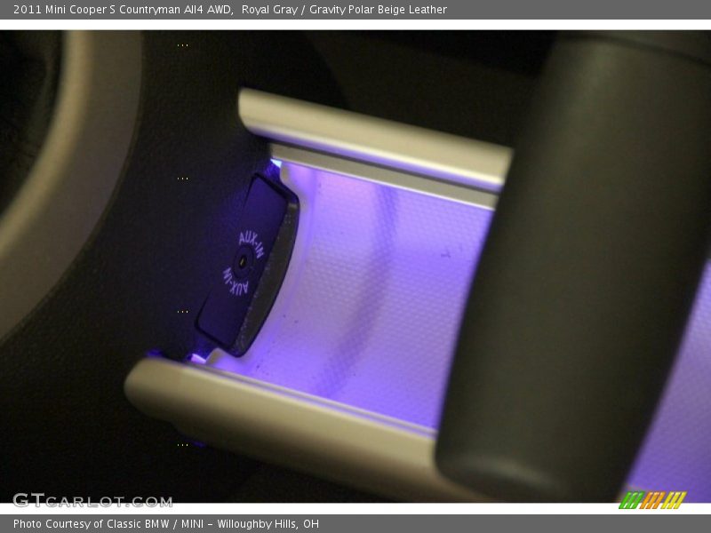 Royal Gray / Gravity Polar Beige Leather 2011 Mini Cooper S Countryman All4 AWD