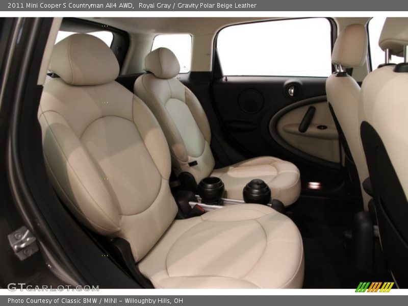 Royal Gray / Gravity Polar Beige Leather 2011 Mini Cooper S Countryman All4 AWD