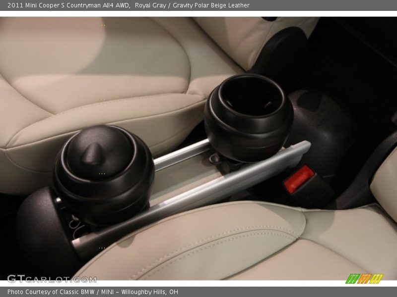 Royal Gray / Gravity Polar Beige Leather 2011 Mini Cooper S Countryman All4 AWD
