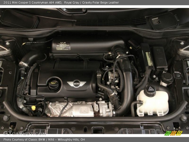 Royal Gray / Gravity Polar Beige Leather 2011 Mini Cooper S Countryman All4 AWD