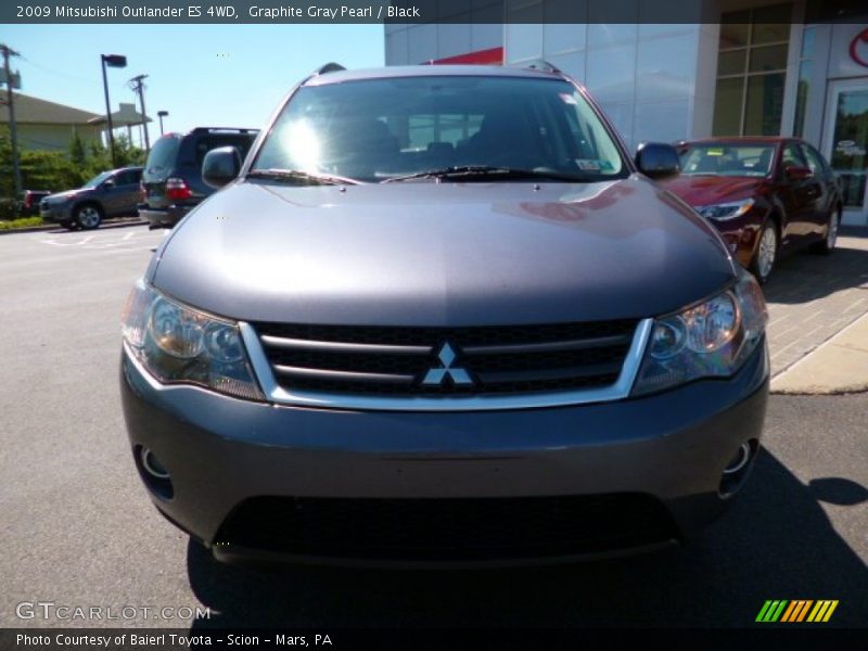Graphite Gray Pearl / Black 2009 Mitsubishi Outlander ES 4WD