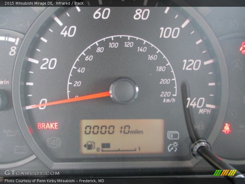 Infrared / Black 2015 Mitsubishi Mirage DE